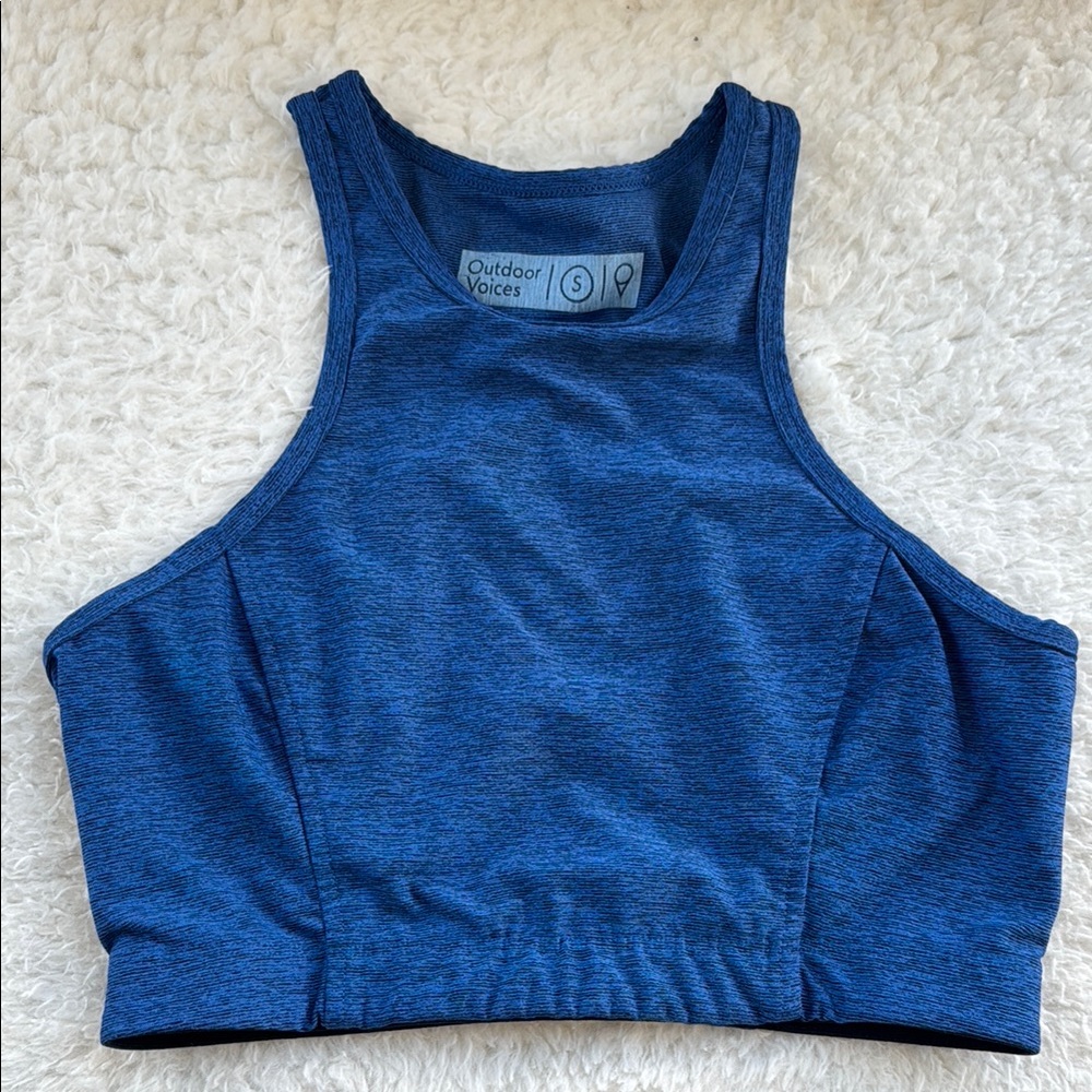 Outdoor Voices Blue Sports Bra